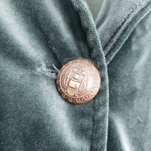 Excalibor Renaissance Fair Cloak Cape Emerald Green Velvet Hooded Medieval LARP - Picture 16 of 16